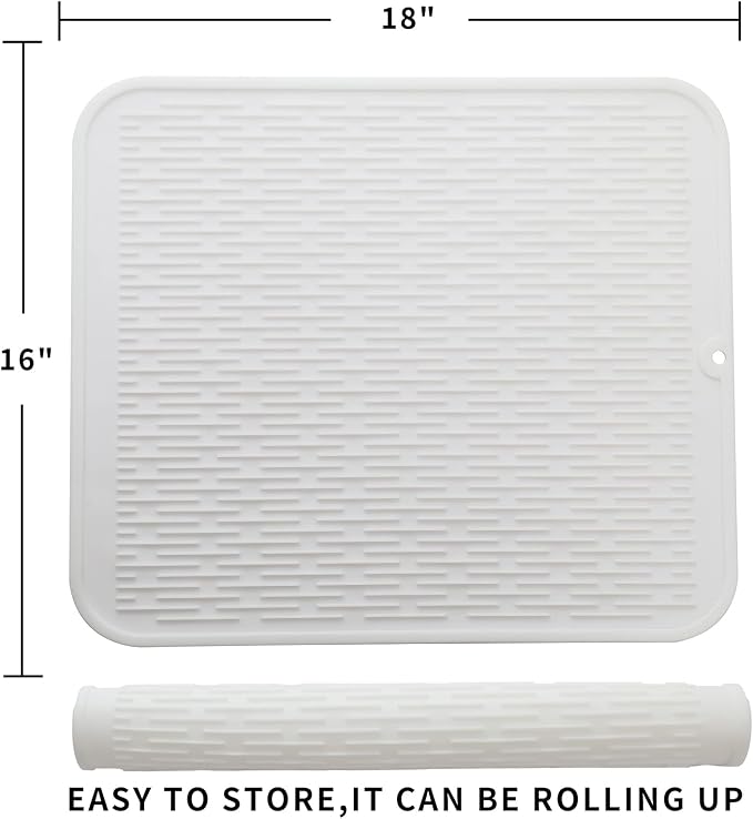 Silicone Dish Drying Mat for Multiple Usage, Easy clean, Eco-friendly, - Image 2