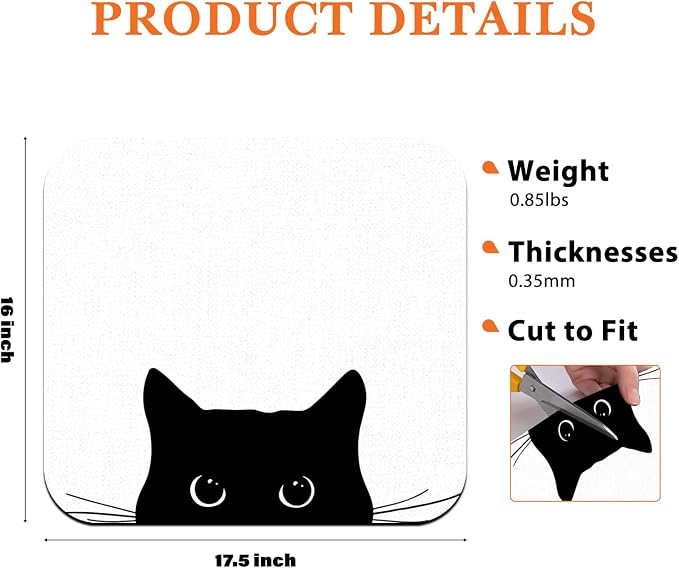 Black Cat Dish Drying Mat - Image 7