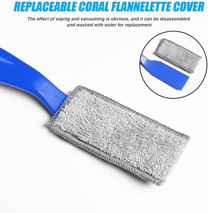 Car Double Head Brush, Double Head Automotive Interior Cleaner Detail Brushes - Image 3
