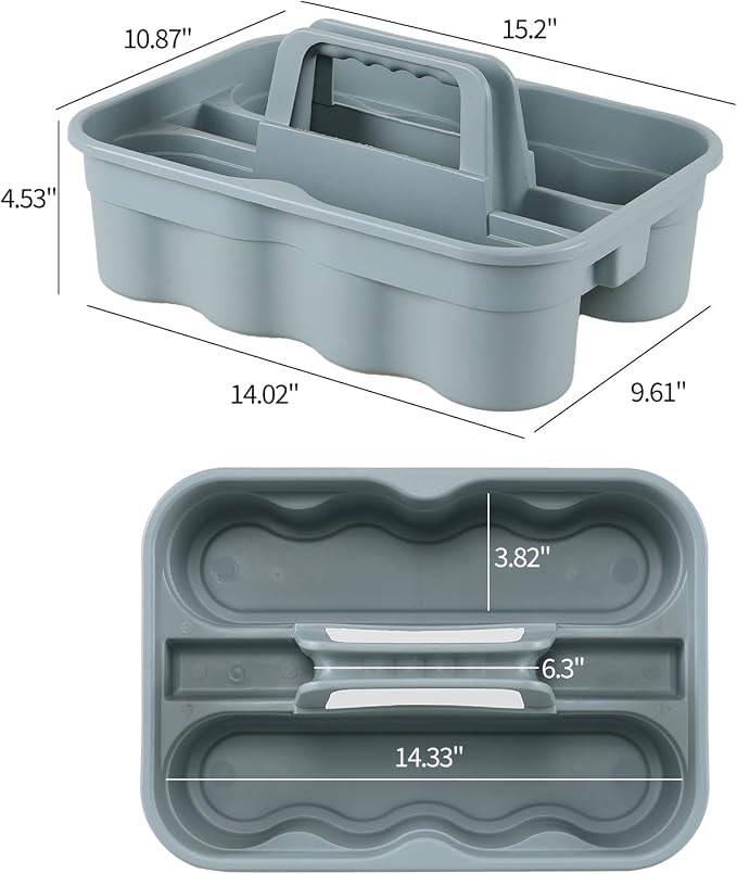 6-Pack Plastic Cleaning Caddy - Image 3
