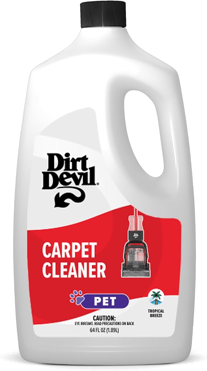 Dirt Devil Pet Carpet Cleaner Solution, 64 oz., Tropical Breeze Scent, Carpet by DirtDevil