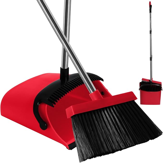 MOPPLEX Broom and Dustpan Set Combo, Kitchen Broom and Dustpan by Unknown