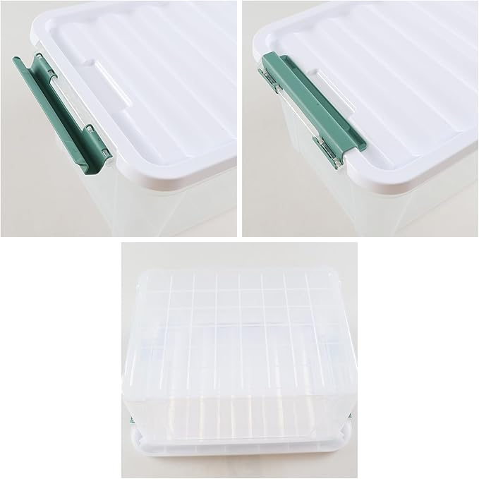 6-Pack Clear Storage Latch Bins, 20 L Plastic Storage Boxes - Image 5