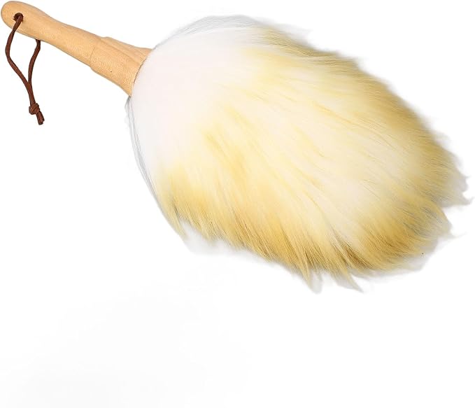 WALFRONT Soft Lambswool Duster Wood Handle Hanging Loop Anti Static Feather by Walfront