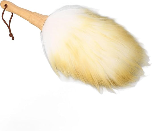 WALFRONT Soft Lambswool Duster Wood Handle Hanging Loop Anti Static Feather by Walfront