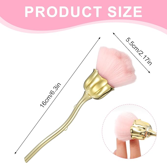 2Pcs Nail Dust Brush, Ultra Soft Nylon Powder Remover - Image 2