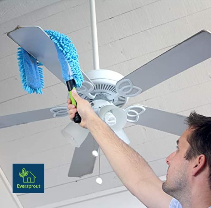 EVERSPROUT Flexible Microfiber Ceiling & Fan Duster | Extra-Long 25'' Duster | - Image 4