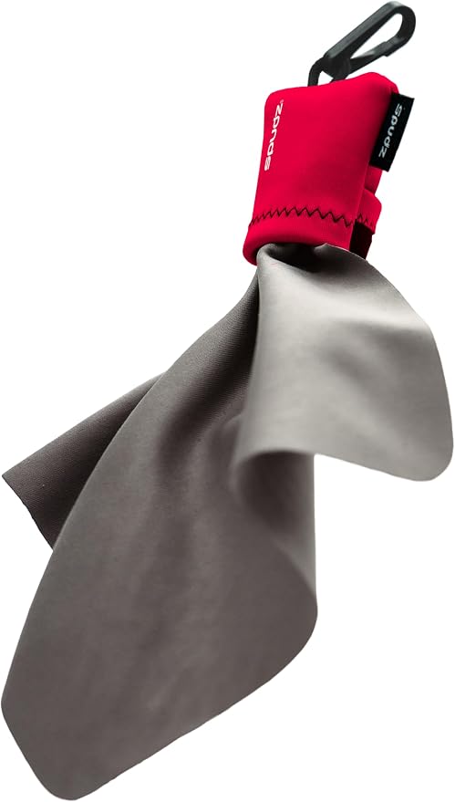 SPUDZ Ultra Microfiber Lens Cleaner – Closable Pouch, Washable – by ALPINEINNOVATIONS