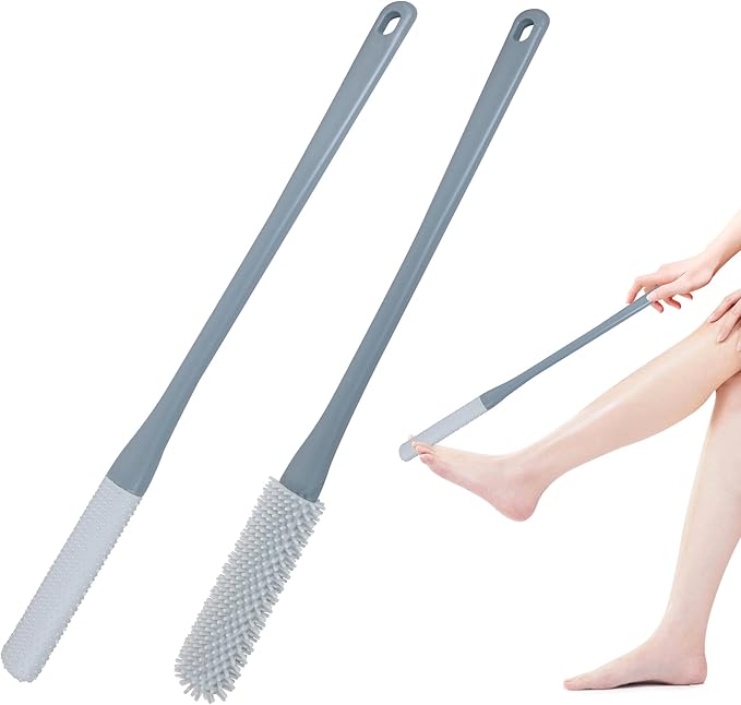 OWIIZI Toe Cleaning Brush 15.7" Foot Scrubber in Shower by OWIIZI