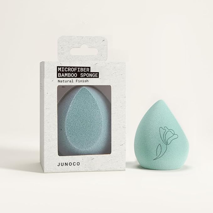 JUNO & Co. Microfiber Makeup Sponge, Dual Layer Technology - Image 2