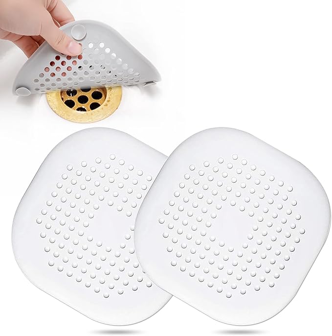 Hair Drain Catcher, Square Drain Cover by Bovinde