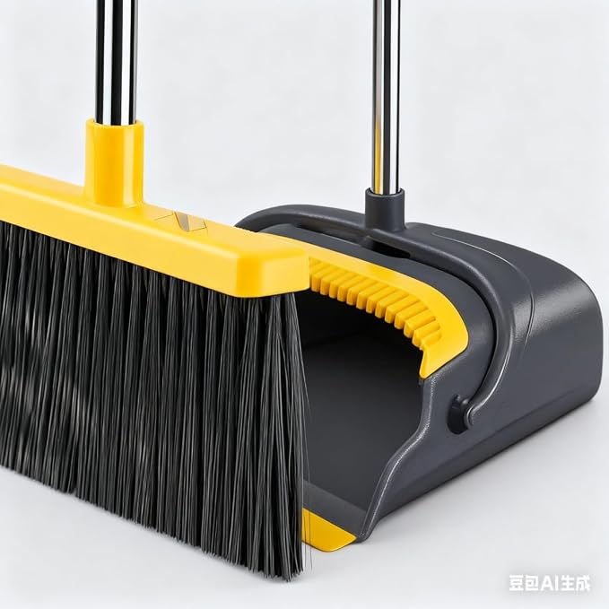 Broom and Dustpan Set with Long Handle - Image 3
