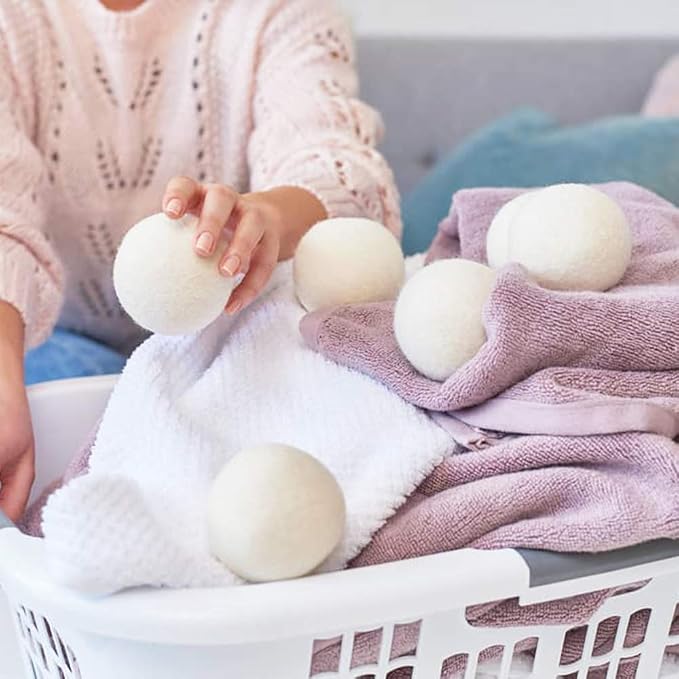 Raffaelo Wool Ball, Wool Dryer Balls XL Premium Reusable Natural Fabric - Image 6