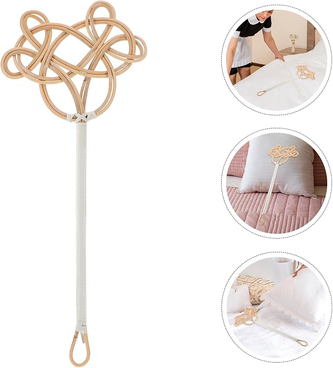 Rattan Dusting Brush Long Handle Quilt Duster - Image 7