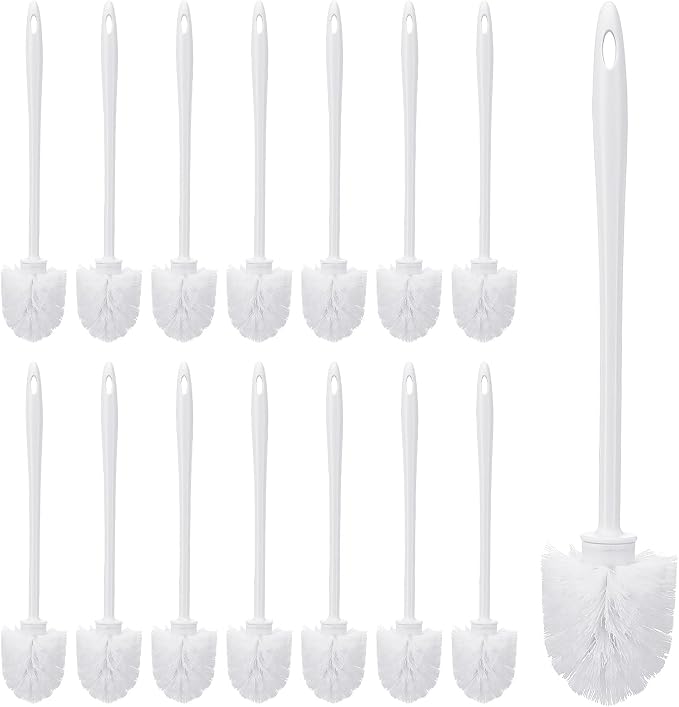 JIEYAO 15 Pcs Heavy Duty Toilet Brush, 14.2 Inch Commercial Toilet Bowl Brush by Unknown