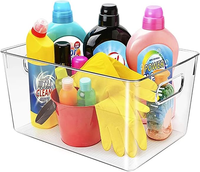 Clear Plastic Storage Bins, Pantry Organizers and Storage or Kitchen - Image 8