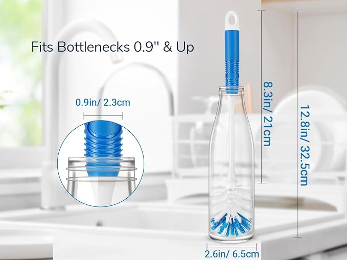 Bottle Brush Cleaner, Long Handle Bottle Brush - Image 5