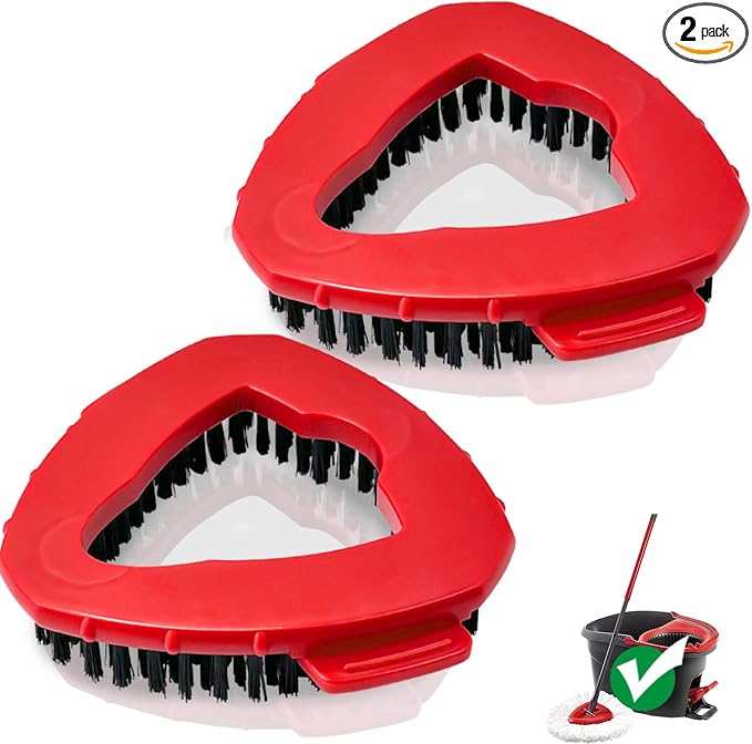 Scrub Brush, 2 Pack Spin Scrub Brush Replacement Head, Stiff Bristle Cleaning by Puiuisoul