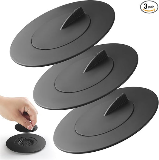 Bathtub Stopper, Silicone Kitchen Bathroom Shower Water Strainer Protectors by SHURIN