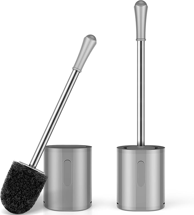 Toilet Brush and Holder Set, 2 Pack by AONEZ