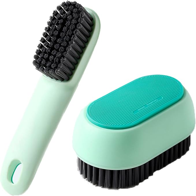 Shoe Cleaning Brush, 2 Pack Laundry Brush Shoe Brush, Soft Scrub Brush by Missraza