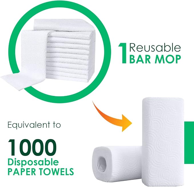Avalon Towels Terry Bar Mop Towels Size 16"x19" – Absorbent and Durable - Image 2