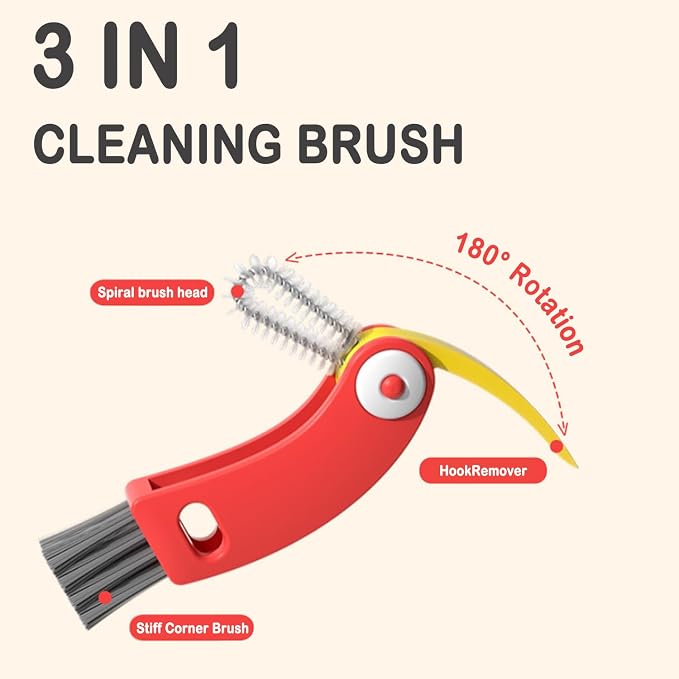 3 in 1 Cup Lid Gap Cleaning Brush Set - Image 2