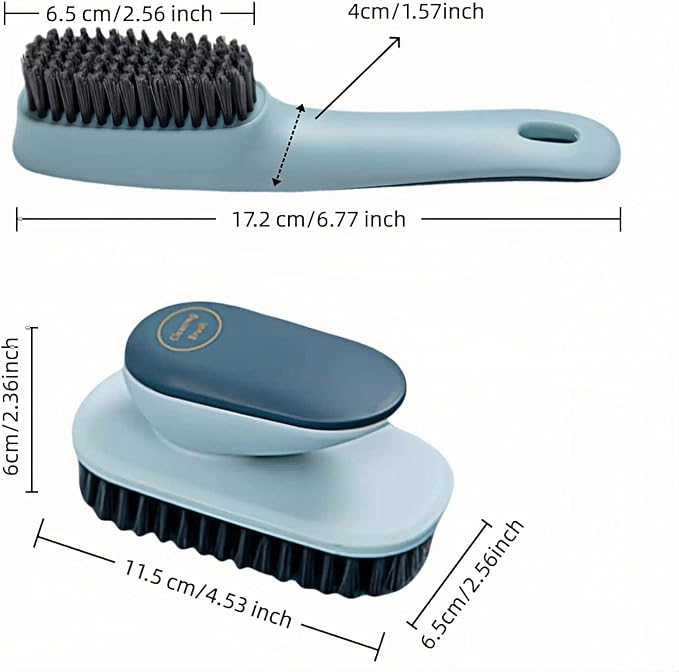 2-Pack Ergonomic Shoe & Laundry Scrub Brush Set - Image 6