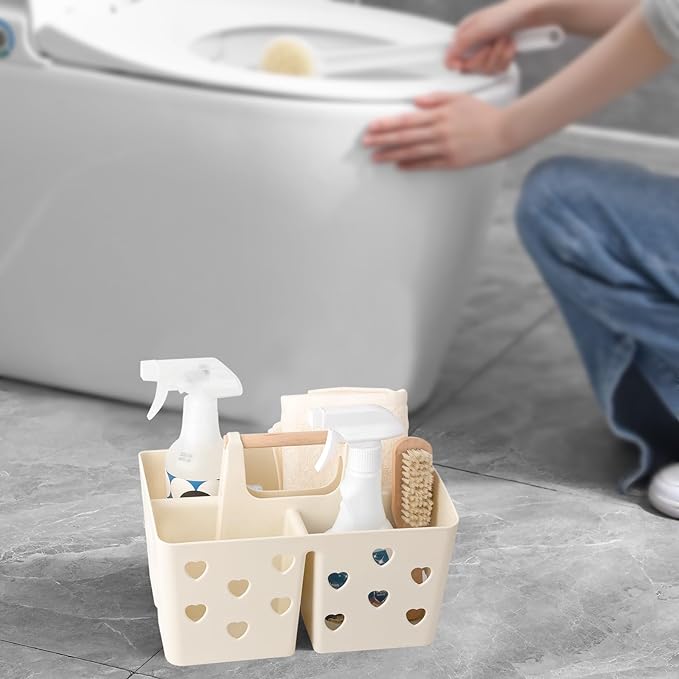 Anyoifax Portable Shower Caddy Plastic Shower Basket Organizer Divided Bathroom - Image 5