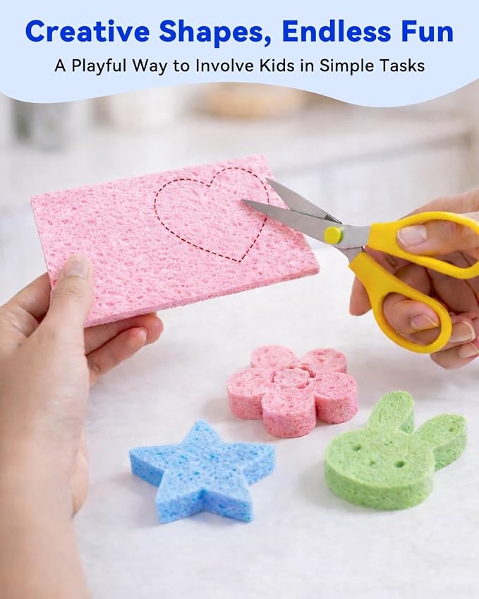 Temede Cellulose Sponges, Heavy Duty Scrub Sponges, Non-Scratch Kitchen Sponges - Image 5