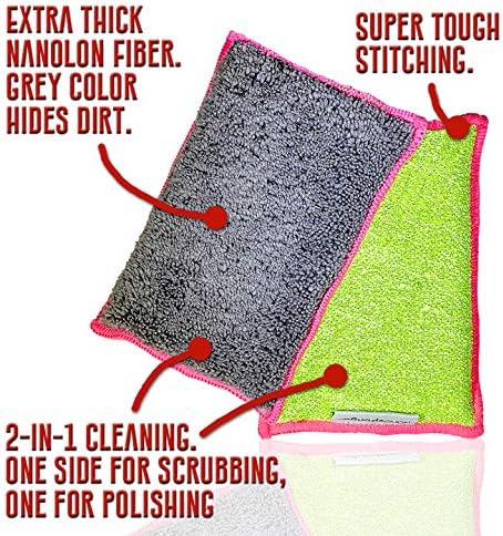Nano Sponge Cleaning Sponges. Supersized Everyday Heavy Duty Household Kitchen - Image 2