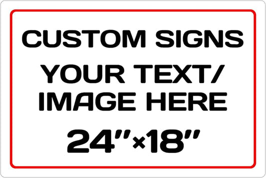 Personalized signs, Aluminum Weatherproof Metal Sign, Optional reflective by Repaly