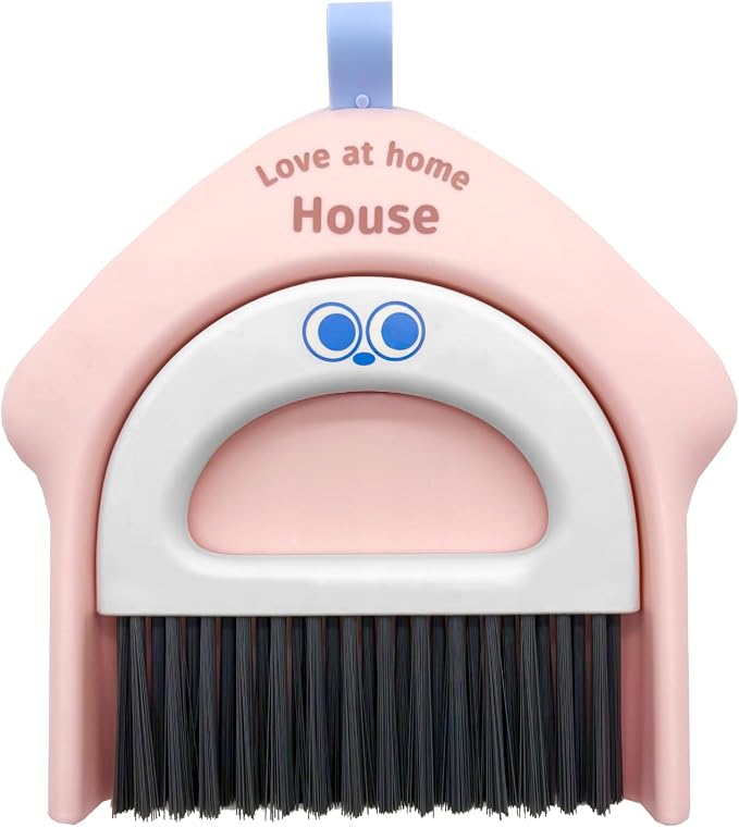 Small Dustpan and Broom Set, Mini Handheld Dust pan by BSMstonehouseholdsupplies