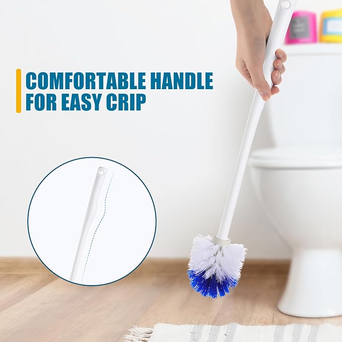 15 Pcs 18.5 Inch Toilet Bowl Cleaner Brush Bathroom Long Plastic Handled - Image 5