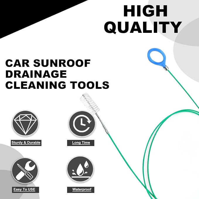 Auto Sunroof Drain Cleaning Tool, Extra Long Tube Cleaning Brush - Image 4
