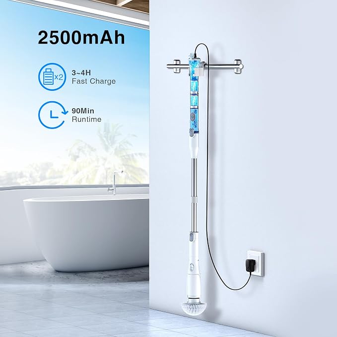 LABIGO Electric Spin Scrubber LA3 Pro, Cordless Bathroom Scrubber - Image 7