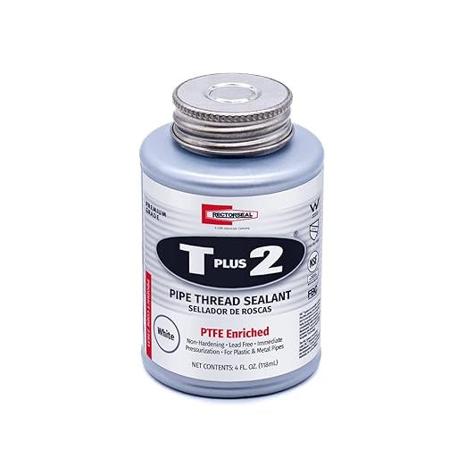 Rectorseal 23631 1/4 Pint Brush Top T Plus 2 Pipe Thread Sealant by RectorSeal