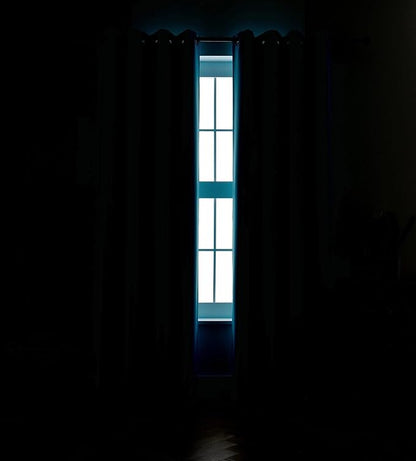 MIUCO Room Darkening Thermal Insulated Grommet Window Blackout Curtains Panels for Livingroom 1 Pair 52x84 Inch Turquoise, Bonus 2 Tie Backs Included