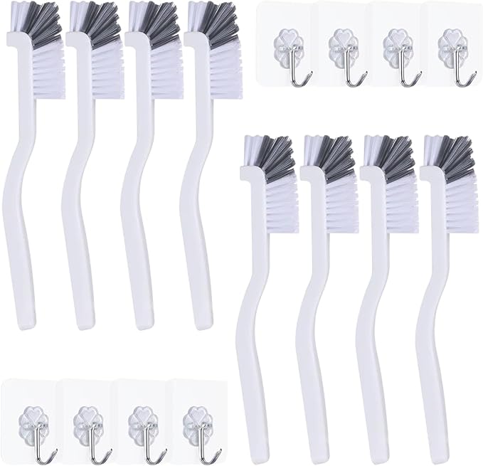 Dish Scrub Brush 8PCS Small Scrub Brush Nylon Gap Cleaning Brush by INVODA