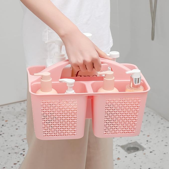 UUJOLY Plastic Portable Shower Caddy Basket Bucket, Cleaning Shower Basket - Image 3
