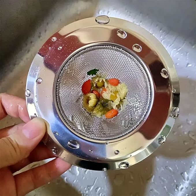 4Pcs Kitchen Sink Strainer, Stainless Steel Mesh Drain Filter, 4.52 Inch Wide by Moritic