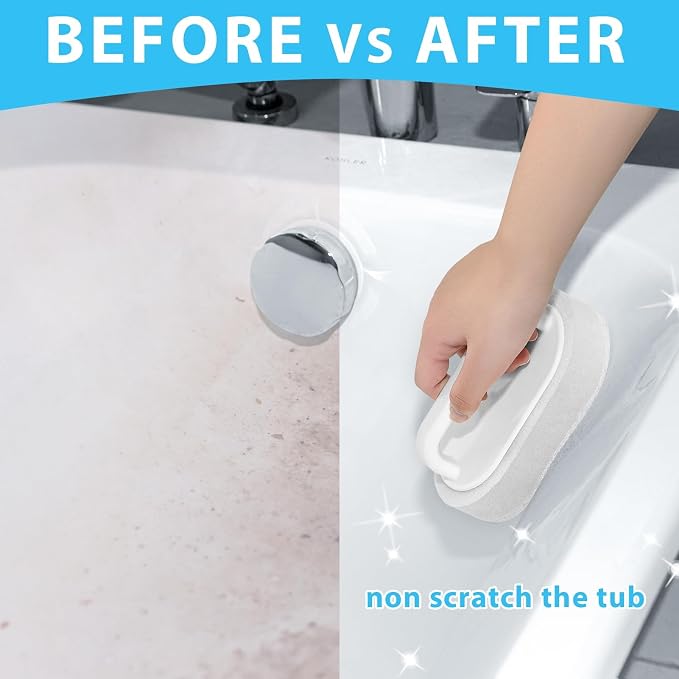 Handle Bath Tub Scrubber, Non Scratch Bathroom Scouring Pad, Bathtub Scrubber - Image 3