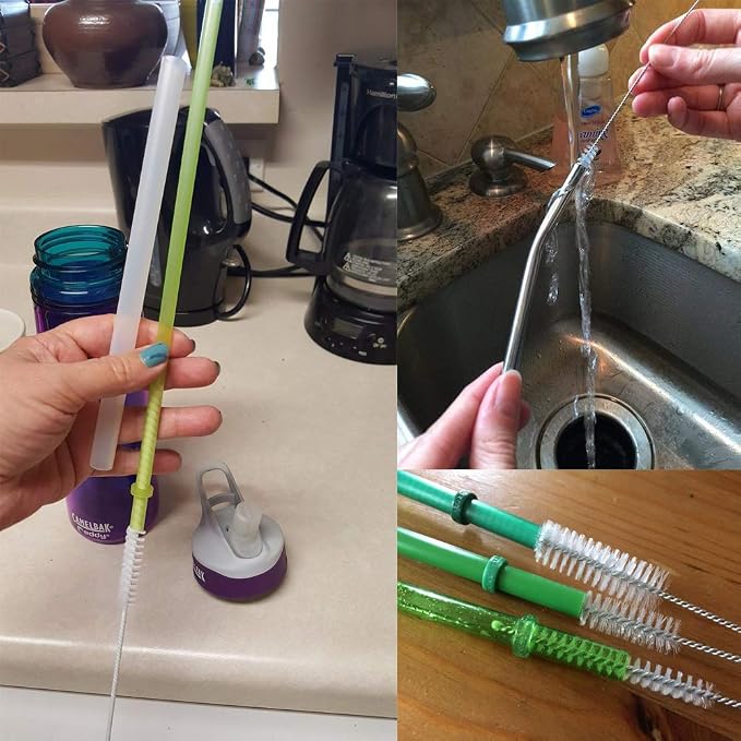 DECORA Drinking Straws Cleaning Brushes Nylon Pipe Cleaner Brush Kits - Image 6