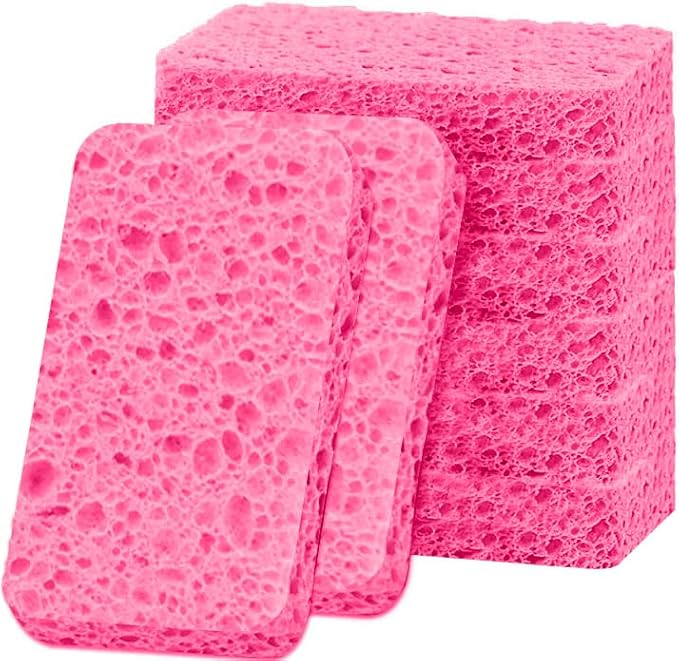 6 - Pack Non-Scratch Scrub Sponges - Sponges by Mainlyrunmakeupsuppliers