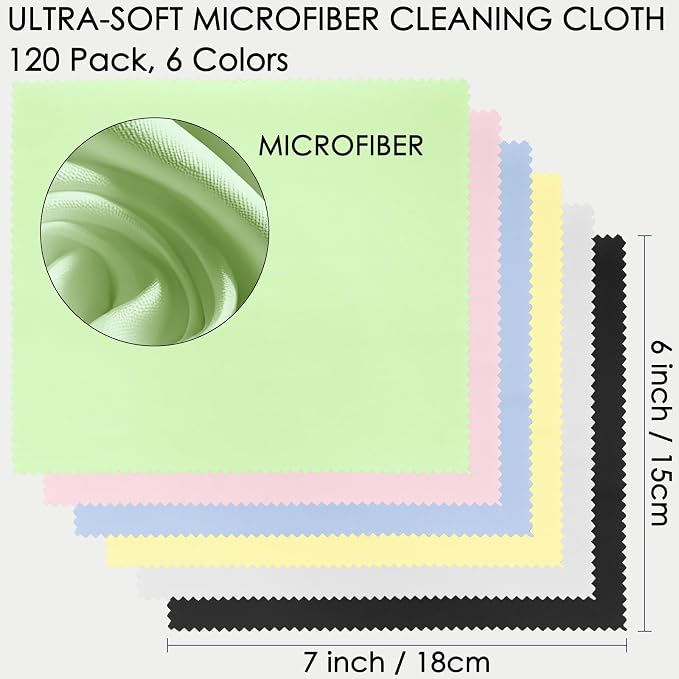 120 Pack Microfiber Cleaning Cloths - Image 2
