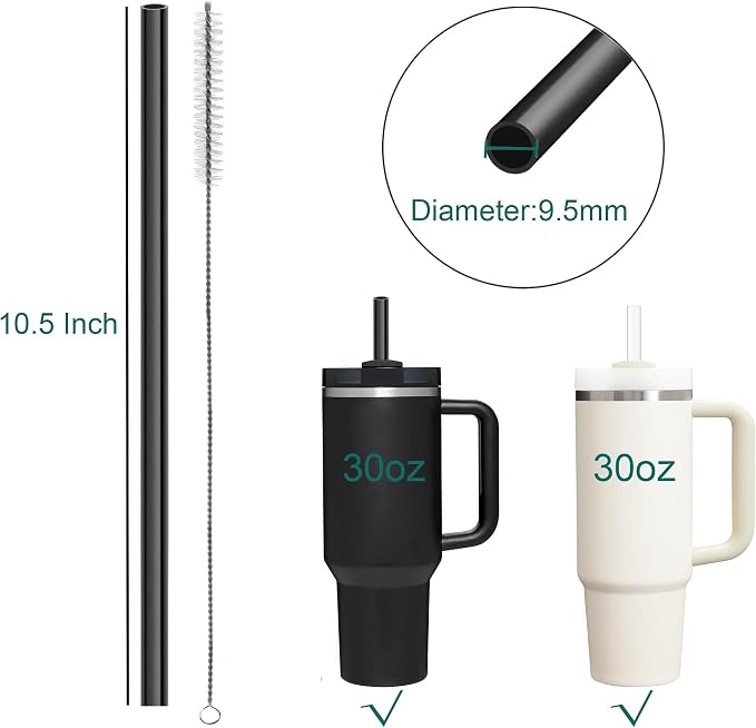 Dakoufish Replacement Straw for Stanley Flowstate 30oz Tumbler, Reusable Straws - Image 2