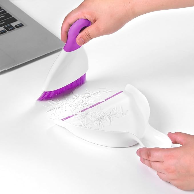 NACENA Mini Dustpan and Brush Set, Small Broom and Dustpan Set Dust Pan and - Image 7