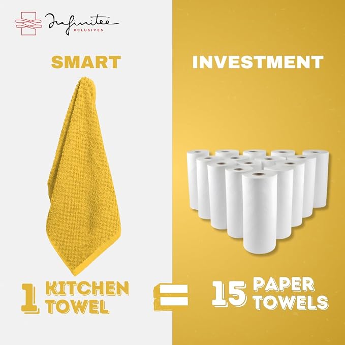 Infinitee Xclusives 100% Cotton Kitchen Towels - Image 7