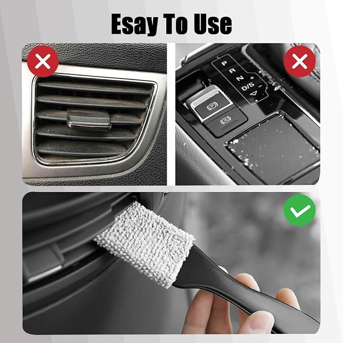 Double Head Brush for Car Clean, Cleaning Brush, Soft Car Detailing Brush - Image 4