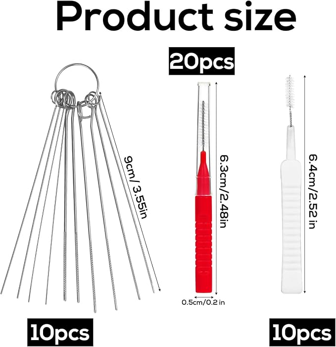 40pcs Shower Head Cleaner Tools, 2 Designs Shower Head Cleaning Brushes - Image 2